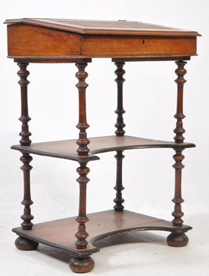 Lot 738 - 19TH CENTURY VICTORIAN ROSEWOOD SMALL BUREAU WRITING DESK