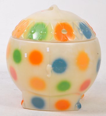 Lot 582 - 1960S RETRO ELEPHANT SHAPED LIDDED TOY BASKET