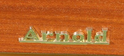 Lot 592 - ARNOLD MID CENTURY TEAK SEWING BOX