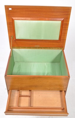 Lot 592 - ARNOLD MID CENTURY TEAK SEWING BOX