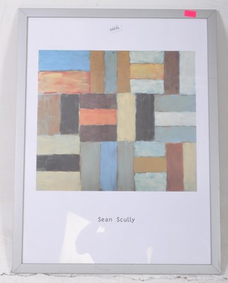 Lot 613 - SEAN SCULLY - TWO MODERNIST FRAMED AND GLAZED PRINTS