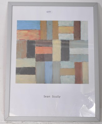 Lot 613 - SEAN SCULLY - TWO MODERNIST FRAMED AND GLAZED PRINTS
