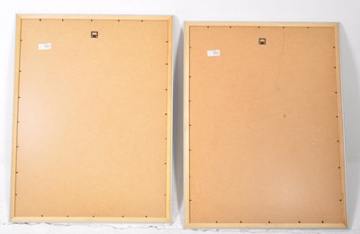 Lot 613 - SEAN SCULLY - TWO MODERNIST FRAMED AND GLAZED PRINTS