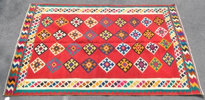Lot 717 - SOUTH WEST PERSIAN QASHGAI KILIM RUG