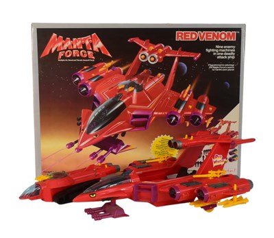 Lot 568 - RETRO TOYS - BLUEBIRD MANTA FORCE RED VENOM