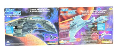 Lot 526 - STAR TREK - KLINGON ATTACK CRUISER & ROMULAN WARBIRD