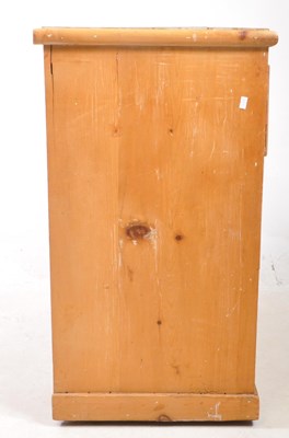 Lot 639 - VICTORIAN 19TH CENTURY PINE CHEST OF DRAWERS
