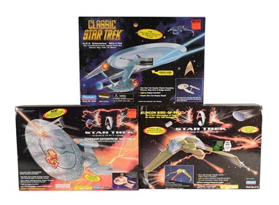 Lot 588 - STAR TREK - X3 VINTAGE STAR TREK PLAYSETS