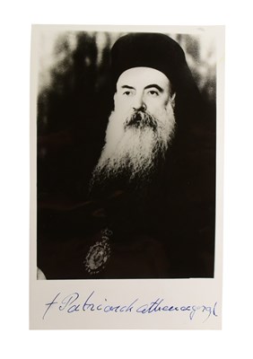 Lot 124 - RELIGION - ATHENAGORAS I OF CONSTANTINOPLE SIGNED PHOTOGRAPH