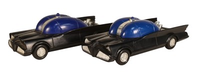Lot 768 - BATMAN - TWO PALITOY TALKING BATMOBILES