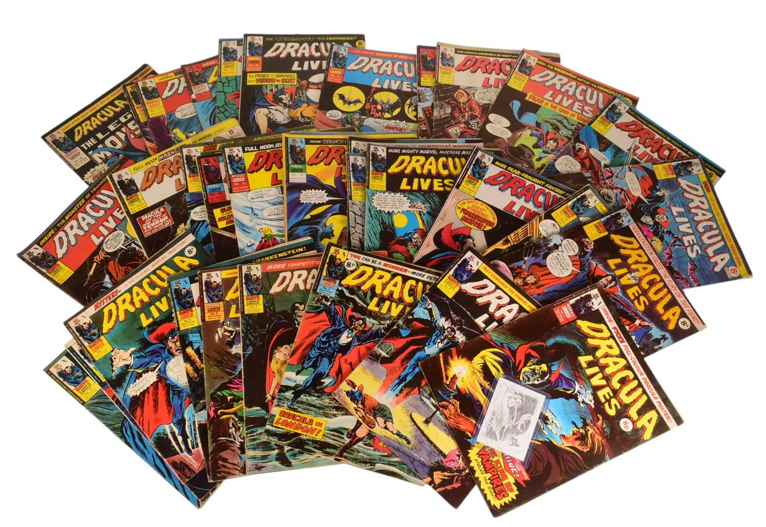 Lot 506 - COMICS - VINTAGE MARVEL DRACULA LIVES COMIC BOOKS