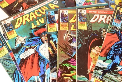 Lot 506 - COMICS - VINTAGE MARVEL DRACULA LIVES COMIC BOOKS
