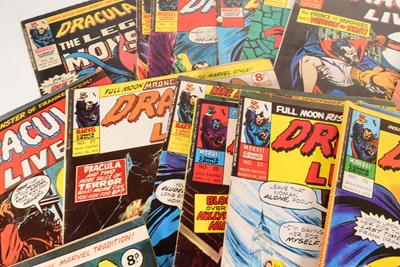 Lot 506 - COMICS - VINTAGE MARVEL DRACULA LIVES COMIC BOOKS