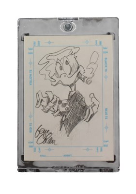 Lot 745 - HOWARD THE DUCK - ORIGINAL GENE COLAN SKETCH CARD