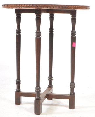 Lot 698 - VINTAGE 20TH CENTURY CARVED MAHOGANY TABLE