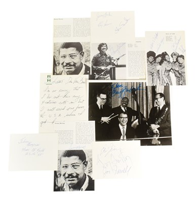 Lot 20 - JAZZ / BLUES - COLLECTION OF VINTAGE AUTOGRAPHS