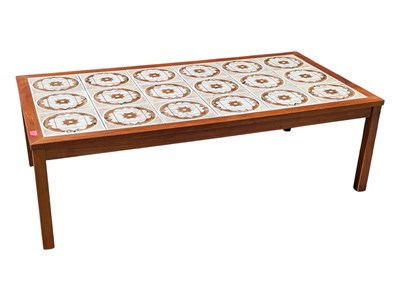 Lot 845 - BRITISH MODERN DESIGN - MID CENTURY TILE TOP COFFEE TABLE