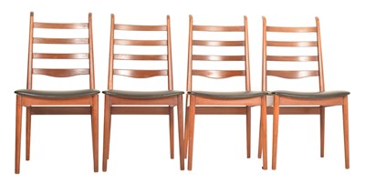 Lot 30 - SCANTIC - SET OF FOUR DANISH TEAK DINING CHAIRS