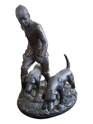 Lot 362 - JOHN BROMLEY - LATE 20TH CENTURY HEREDITIES BRONZED RESIN FIGURE