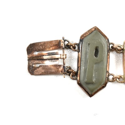 Lot 8 - 19TH CENTURY GRAND TOUR POMPEI LAVA CAMEO BRACELET