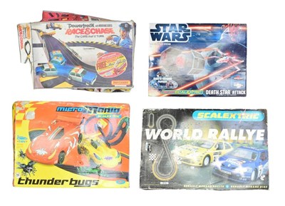 Lot 574 - SCALEXTRIC - X4 SCALEXTRIC SLOT CAR RACING SETS