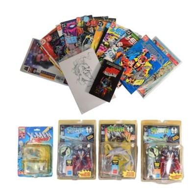 Lot 697 - SPAWN & X-MEN - RETRO CARDED ACTION FIGURES