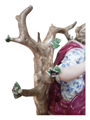 Lot 5 - MEISSEN 19TH CENTURY PORCELAIN ASTRONOMY FIGURE GROUP