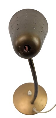 Lot 333 - G. A. SCOTT - MODEL TL33 (WITH A LATER SHADE) - VINTAGE GOOSENECK ARM DESK LAMP