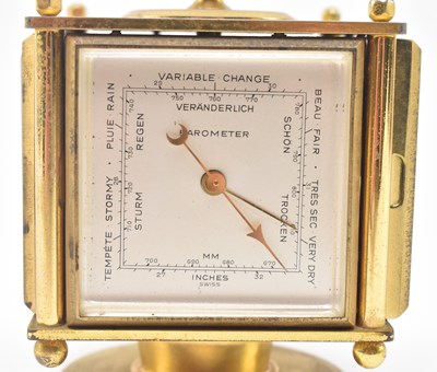 Lot 98 - IMHOF, SWISS - 20TH CENTURY GILT BRASS WEATHER STATION COMPENDIUM