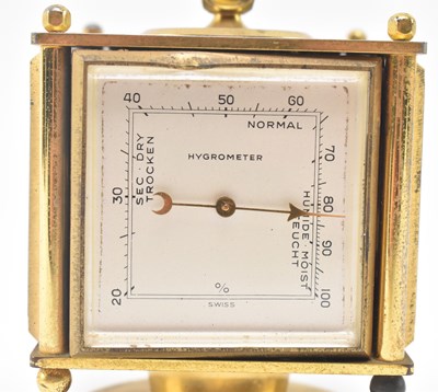Lot 98 - IMHOF, SWISS - 20TH CENTURY GILT BRASS WEATHER STATION COMPENDIUM