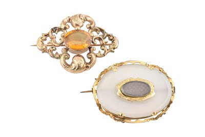 Lot 186 - TWO 19TH CENTURY VICTORIAN BROOCH PINS