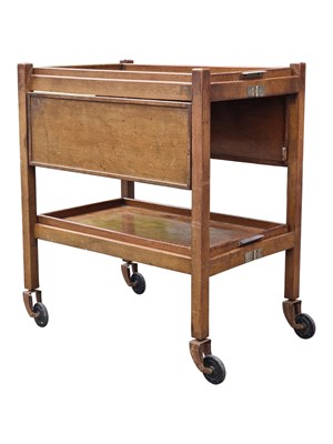 Lot 555 - BRITISH MODERN DESIGN - MID CENTURY TEAK TROLLEY