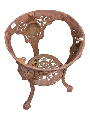 Lot 720 - VICTORIAN 19TH CENTURY CAST IRON BRITANNIA PUB TAVERN TABLE BASE