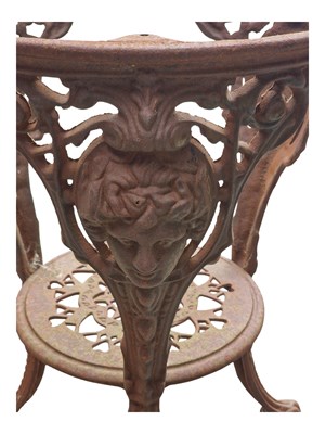 Lot 720 - VICTORIAN 19TH CENTURY CAST IRON BRITANNIA PUB TAVERN TABLE BASE