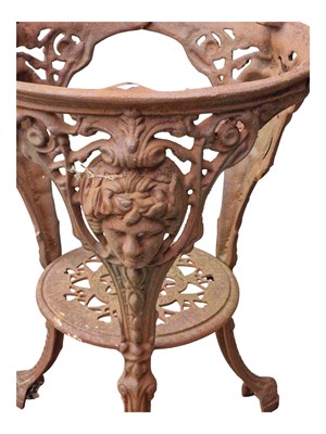 Lot 720 - VICTORIAN 19TH CENTURY CAST IRON BRITANNIA PUB TAVERN TABLE BASE