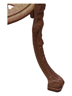 Lot 720 - VICTORIAN 19TH CENTURY CAST IRON BRITANNIA PUB TAVERN TABLE BASE