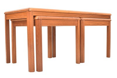 Lot 392 - DANISH MODERN DESIGN MID CENTURY TEAK GRADUATING NEST OF TABLES