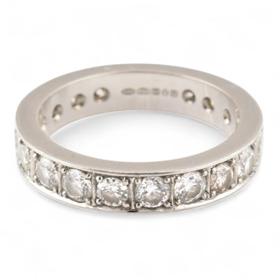 Lot 91 - HALLMARKED 950 PLATINUM & DIAMOND RING