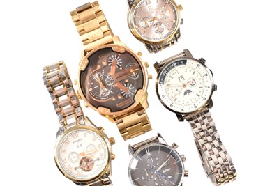 Lot 263 - FIVE ASSORTED GENTS WRIST WATCHES