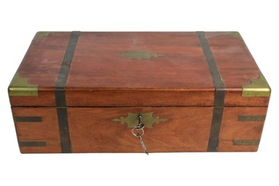 Lot 288 - 19TH CENTURY VICTORIAN CAMPHORWOOD LARGE WRITING SLOPE