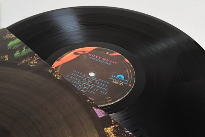 Lot 63 - ROXY MUSIC (BAND) - TRIPLE-SIGNED 12" VINYL RECORD 'GREATEST HITS'