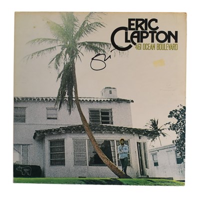 Lot 8 - ERIC CLAPTON - 461 OCEAN BOULEVARD - SIGNED 12" LP COVER
