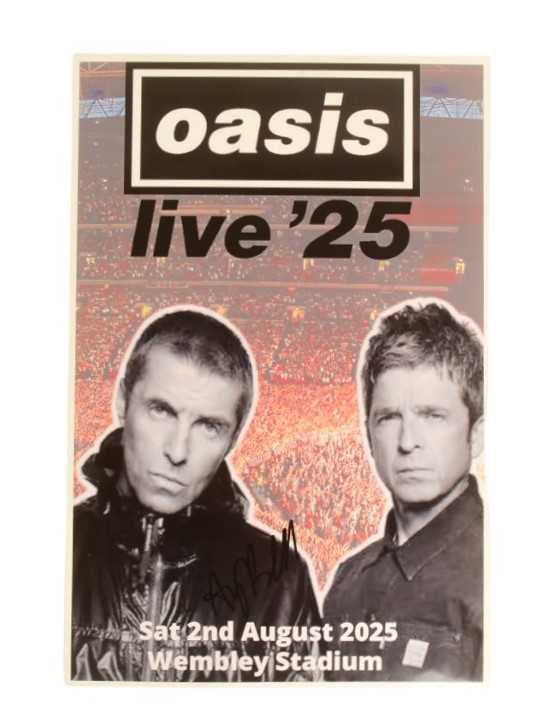 Lot 83 - ANDY BELL - OASIS - OASIS LIVE 2025 - SIGNED 8X12" PHOTOGRAPH