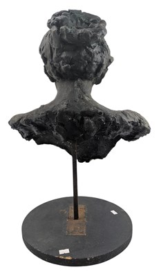 Lot 332 - FROM THE ESTATE OF JOHN WRAGG - PAINTED FIBERGLASS BUST SCULPTURE