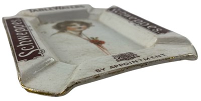 Lot 52 - SCHWEPPES - CERAMIC ADVERTISING ASHTRAY