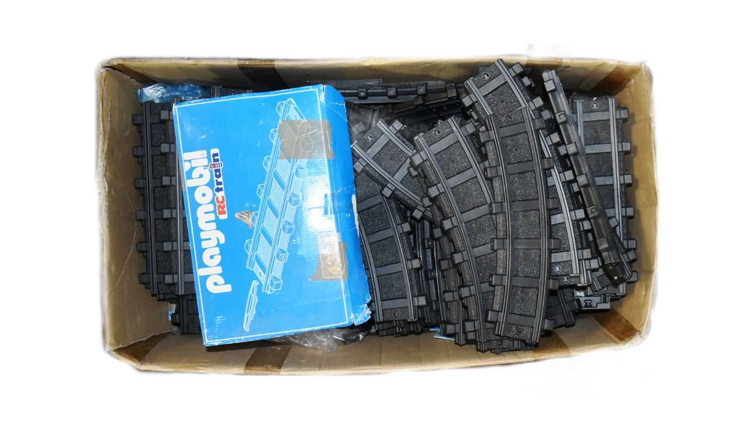Lot 532 - PLAYMOBIL - LARGE COLLECTION OF LOCOMOTIVE TRACK