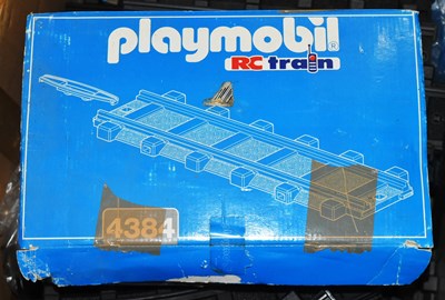 Lot 532 - PLAYMOBIL - LARGE COLLECTION OF LOCOMOTIVE TRACK