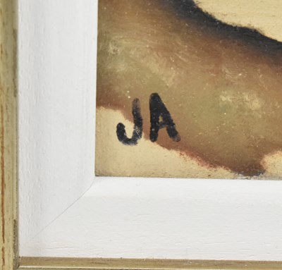 Lot 462 - CONTEMPORARY SURREALIST STYLE OIL ON CANVAS STILL LIFE