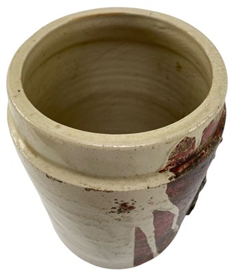 Lot 115 - TOBACCIANA - 19TH CENTURY PARNELL & SONS OF BRISTOL PAINTED TOBACCO JAR WITH ROYAL CREST