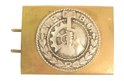 Lot 253 - GERMAN NATIONAL SOCIALIST FACTORY CELL ORGANISATION BELT BUCKLE